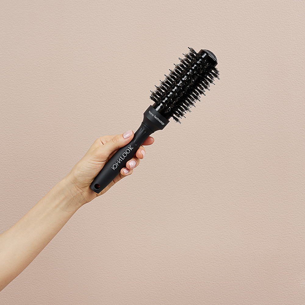 ЮНИLOOK Брашинг для волос, d=32мм, 26,2см, AБС пластик, нейлон, щетина - #11