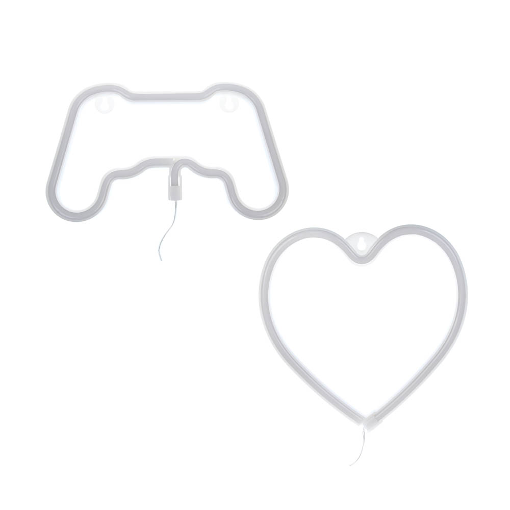 Светильник неоновый тм LADECOR 20x21 см, батарейки ААх3 (не в комплекте) - #2