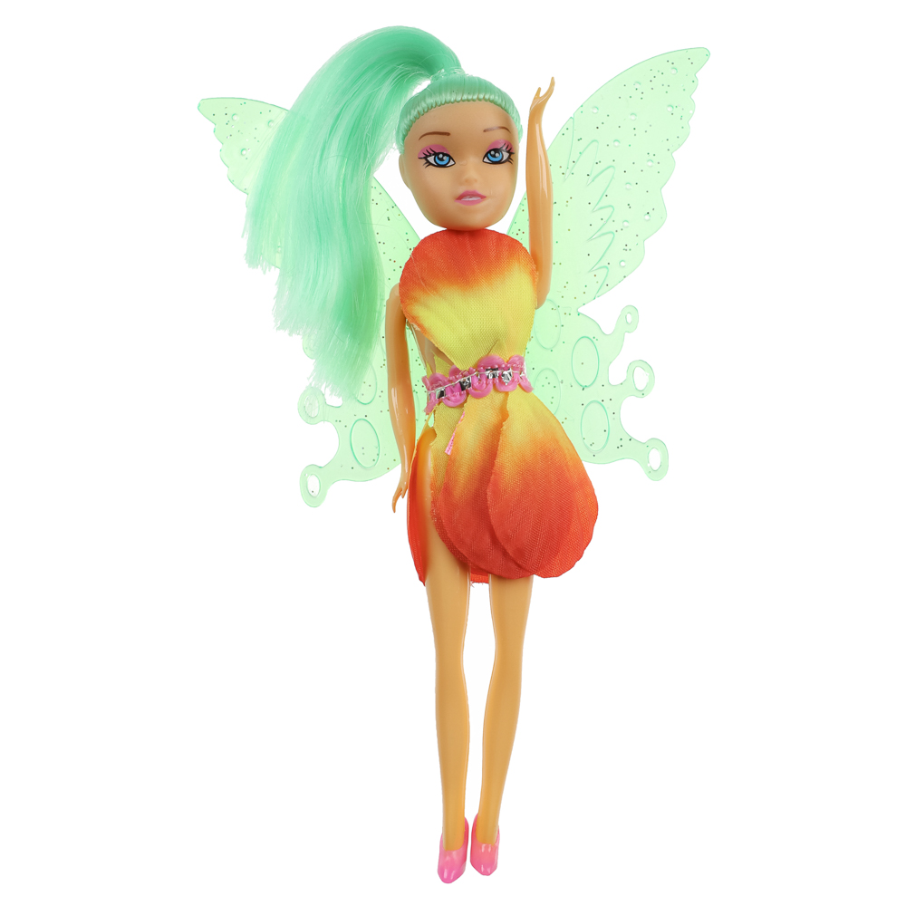 ИГРОЛЕНД Кукла в виде цветочной феи, 15,5 см, в пакете, 13х2,5х24 см, ABS, PP, PVC, 4 дизайна - #23