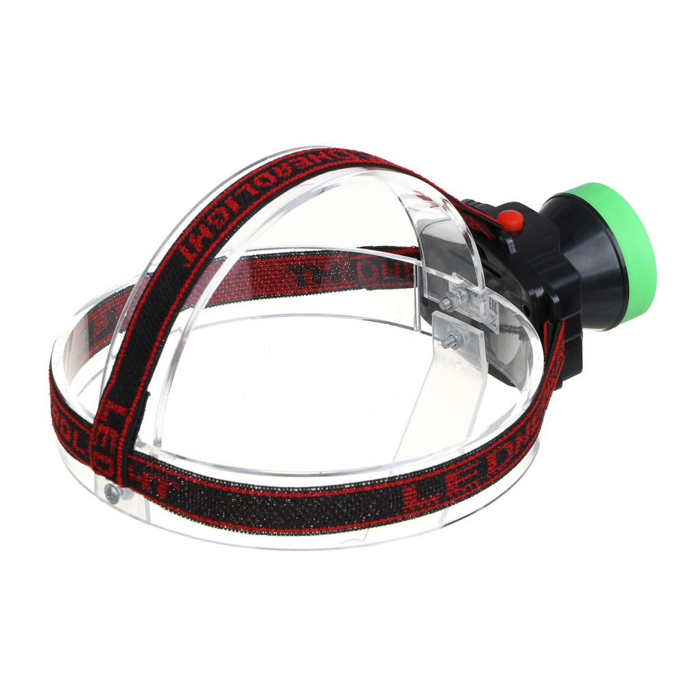 РОКОТ Фонарь налобный, 1 LED, 2 режима, 3хАА, 55х63х70 мм - #5