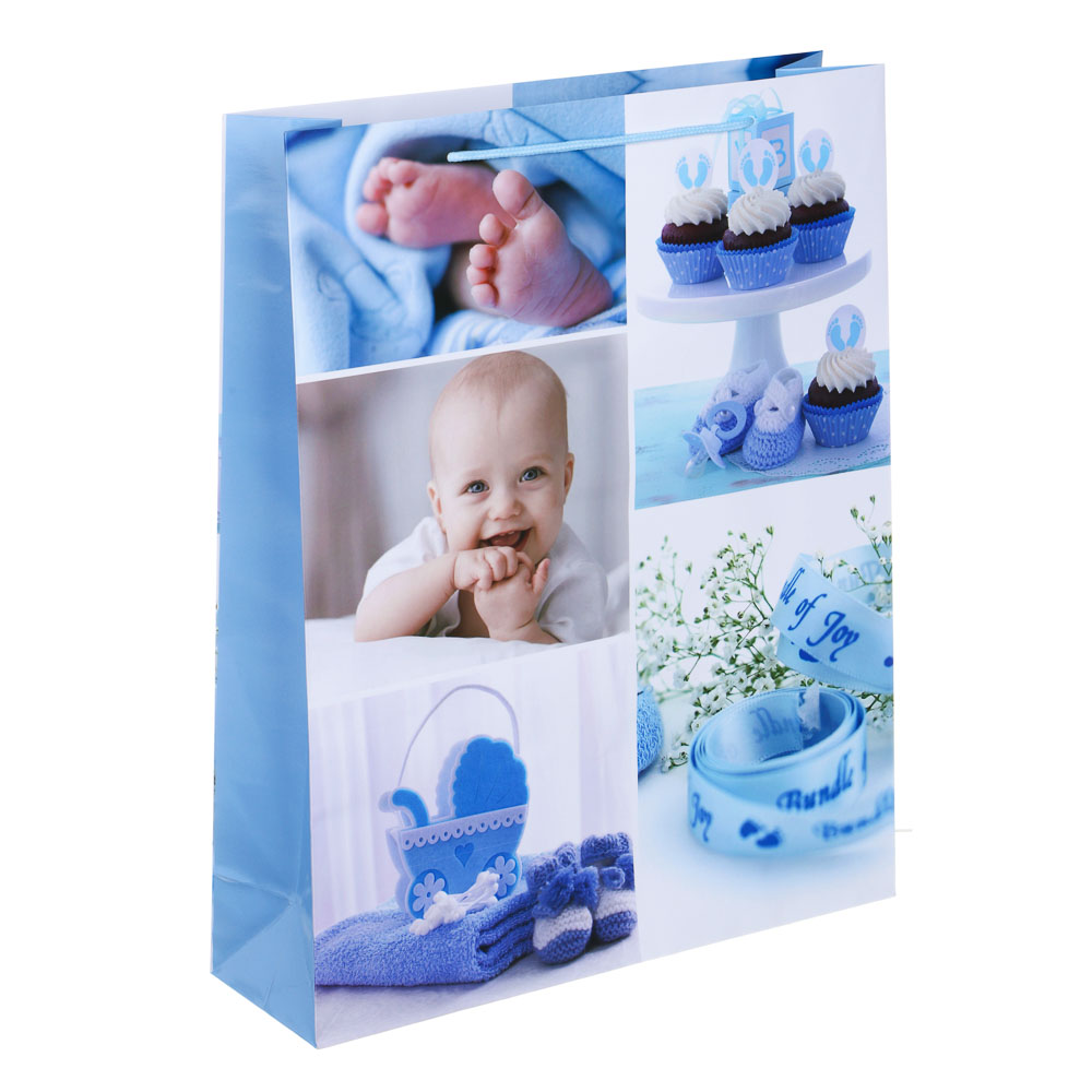 Пакет подарочный бумажный, 32x40x10 см, 128 гр, 4 дизайна, BABY - #2