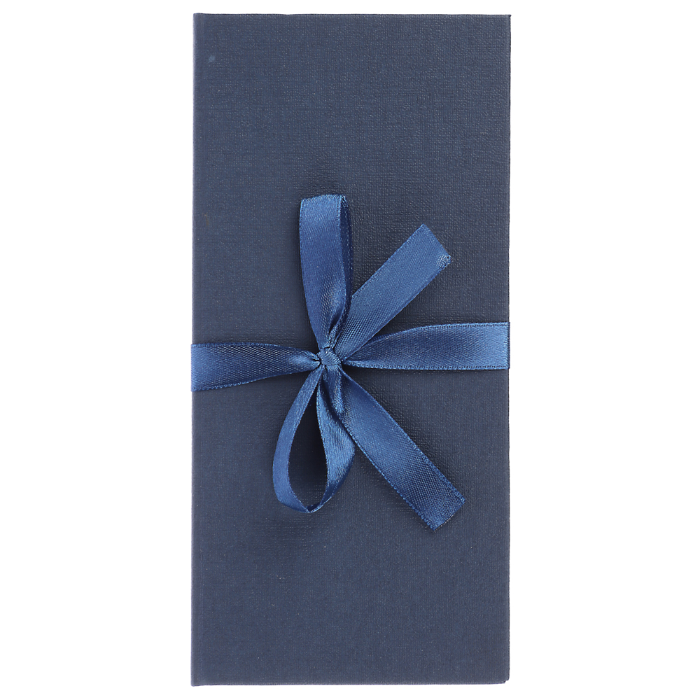 Подарочная коробка ДЛЯ ДЕНЕГ с бантом, 172х83х16мм, синий - #1