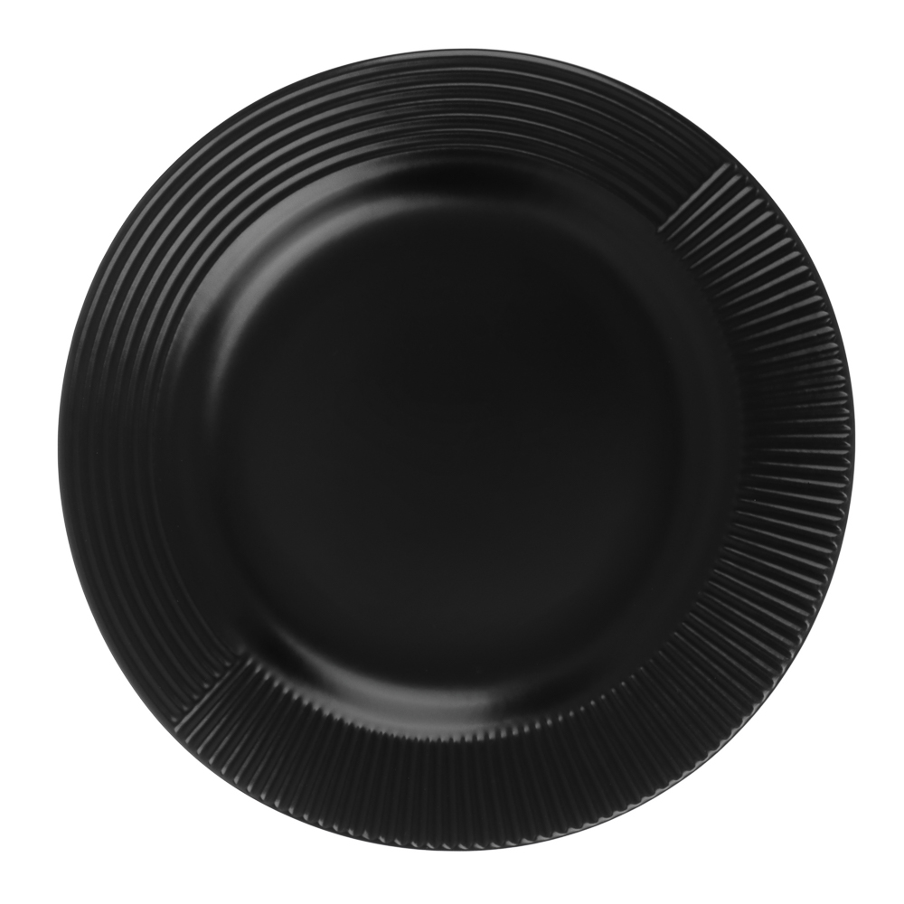 MILLIMI Монблан тарелка подстановочная 26,8см, керамика, черный - #1