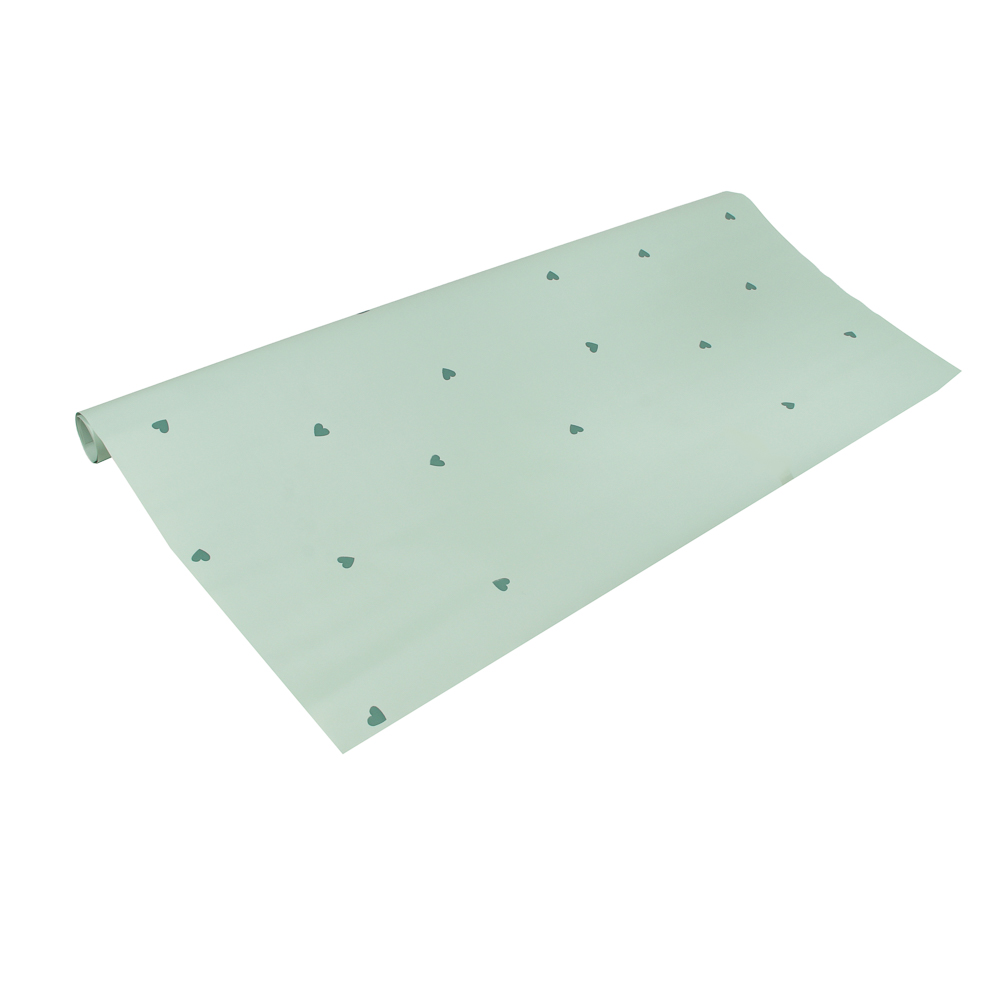 Пленка для упаковки подарков и цветов с узором, 2 шт по 57х57 см, Сердечки, 5 дизайнов - #3