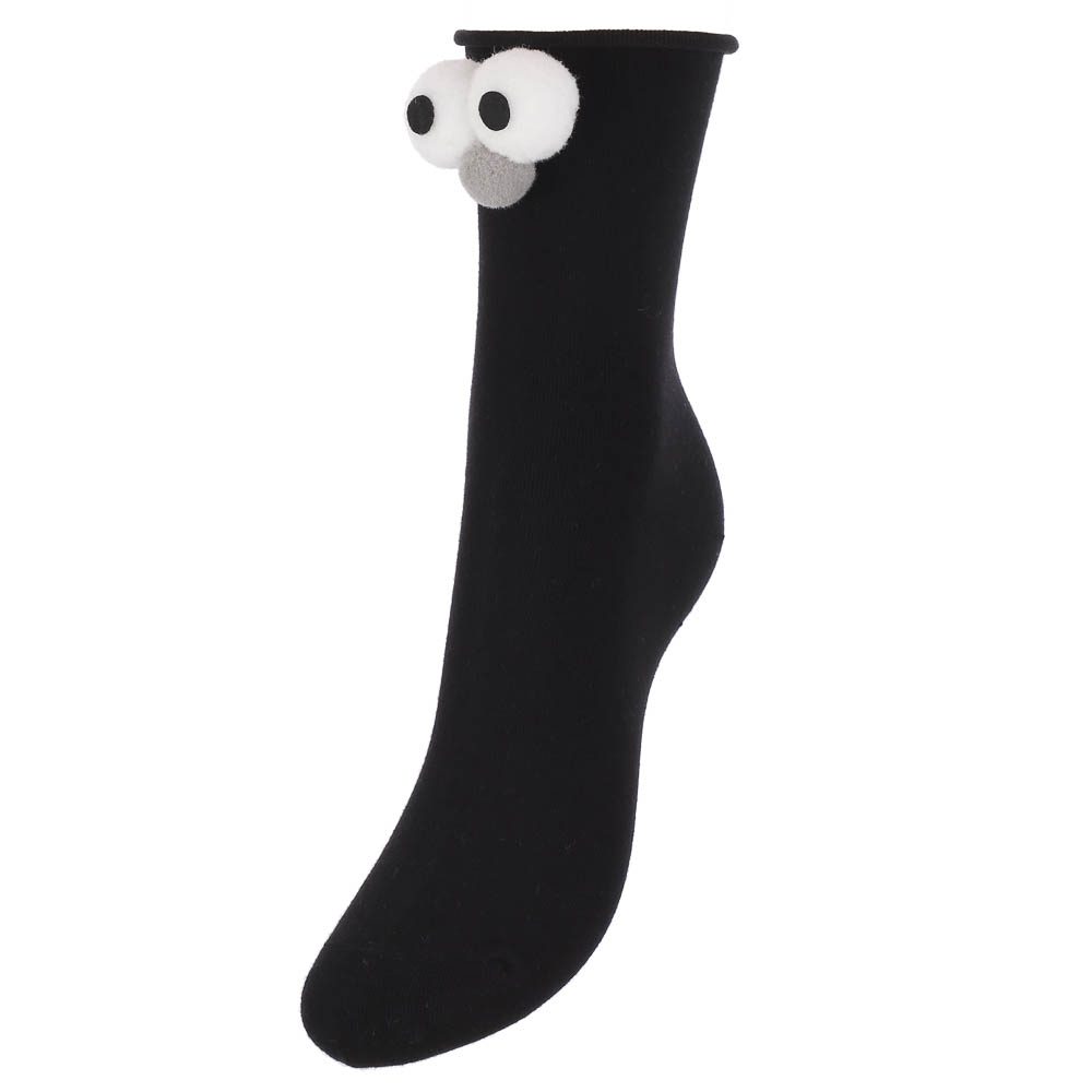 Носки женские с декором, тм GALANTE, р. 23-25, 80% хлопок, 20% полиэстер, разноцветные - #3