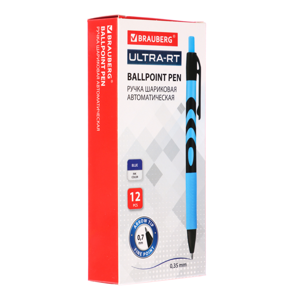 Авторучка шариковая BRAUBERG синяя ULTRA-RT, наконечник 0,7 мм, 143935 - #4