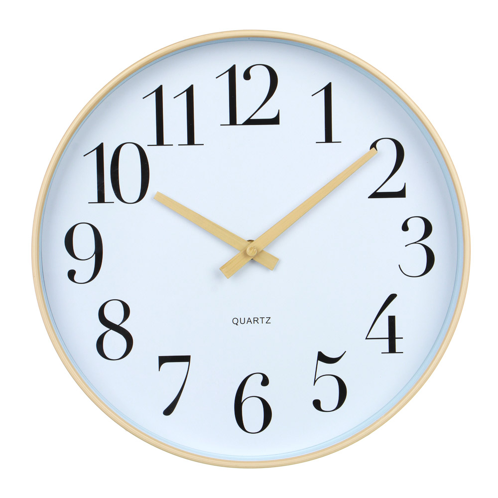LADECOR CHRONO Часы настенные круглые, пластик, 30х30х4 см, 1xАА, арт.2-14 - #1