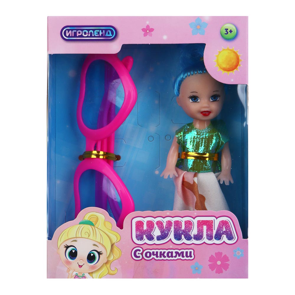 ИГРОЛЕНД Кукла с очками, PVC, PP, ABS, 10,5х4х14 см, 2 диз. - #2