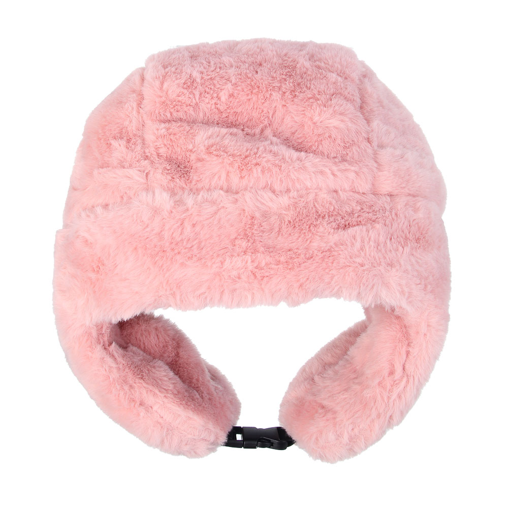 GALANTE Шапка-ушанка женская из экомеха, р.56, 100% полиэстер, цвета в ас-те, ОЗ25-18 - #8