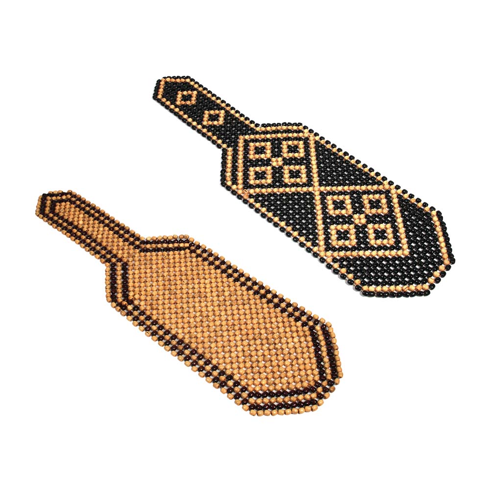 ЕРМАК Массажер 131x39см, деревянные шарики, светлое дерево, 012B-3 - #1