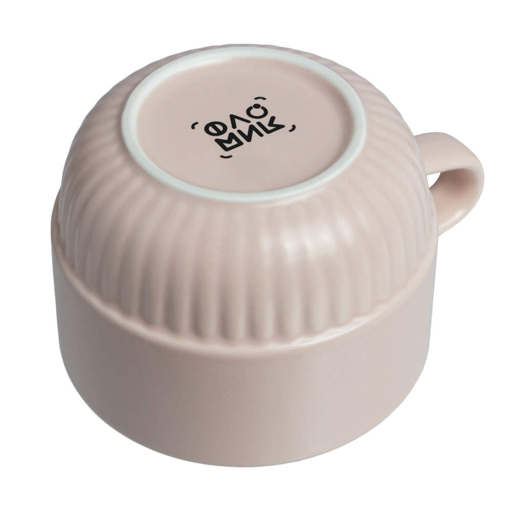 FLOMIK Чайная пара 250мл, 15х9,5х1см, фарфор, акация, розовый - #5