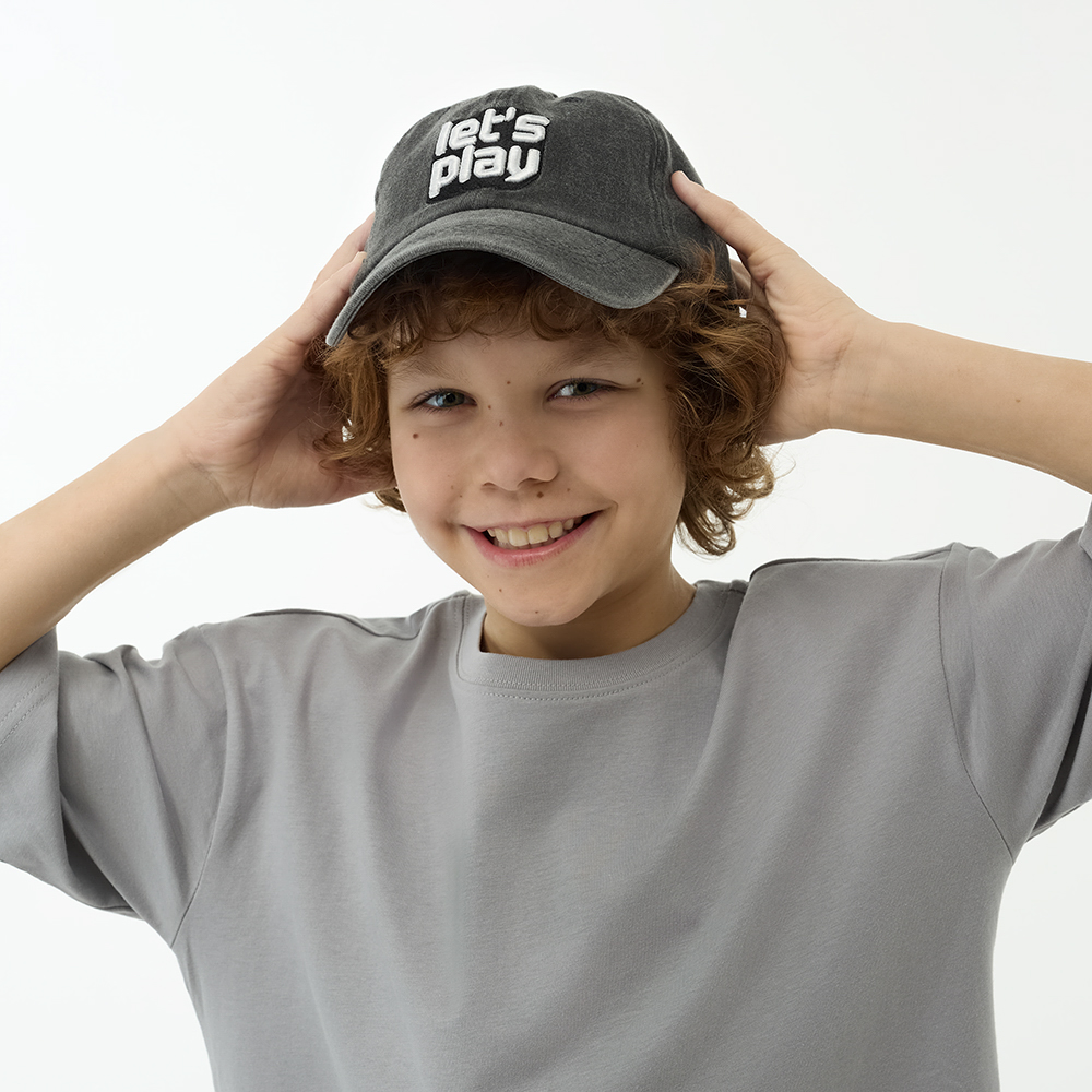 GALANTE Кепка детская, р.54, 30% хлопок, 70% полиэстер, черный, ВЛ25-04, #1 - #6