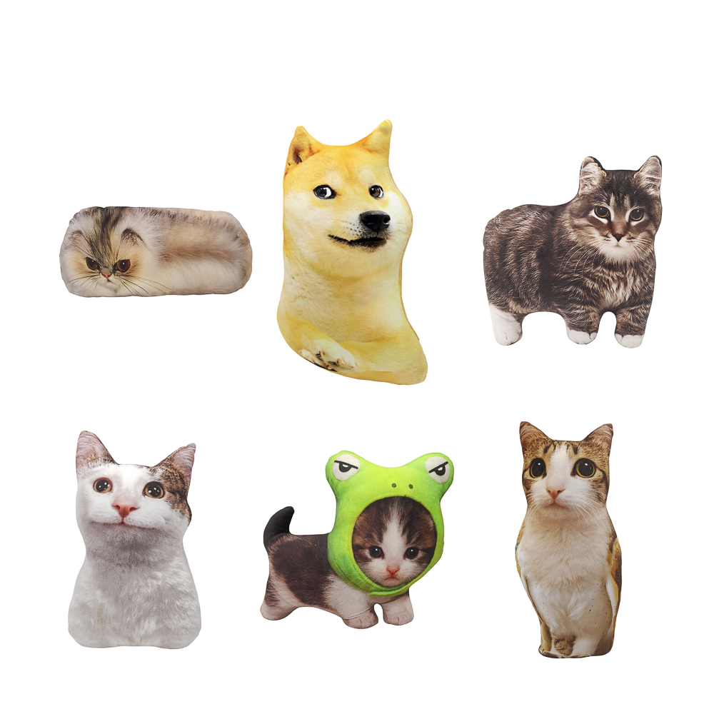 Мягкая игрушка-подушка "Мемчик", полиэстер, 24-30 см, 6 видов - #1