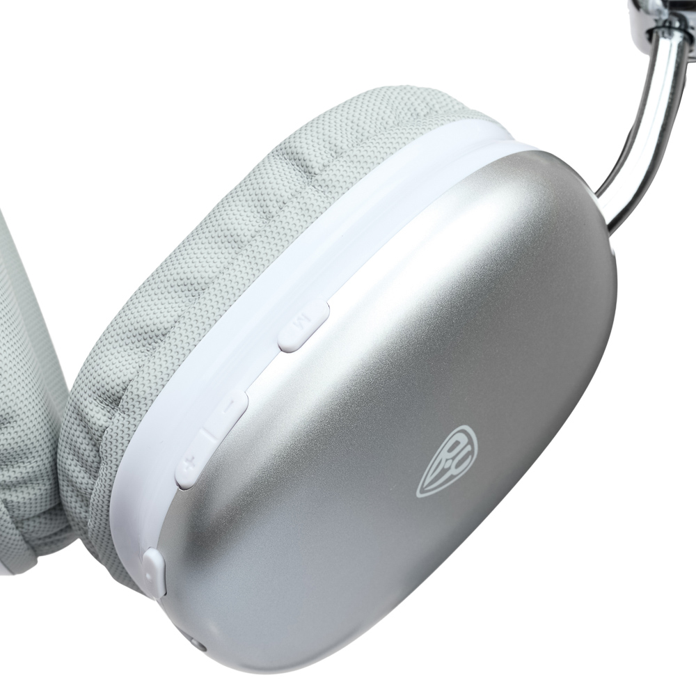 Наушники беспроводные полноразмерные BY CrystalPods, 400мАч, BT5.3, серебро - #8