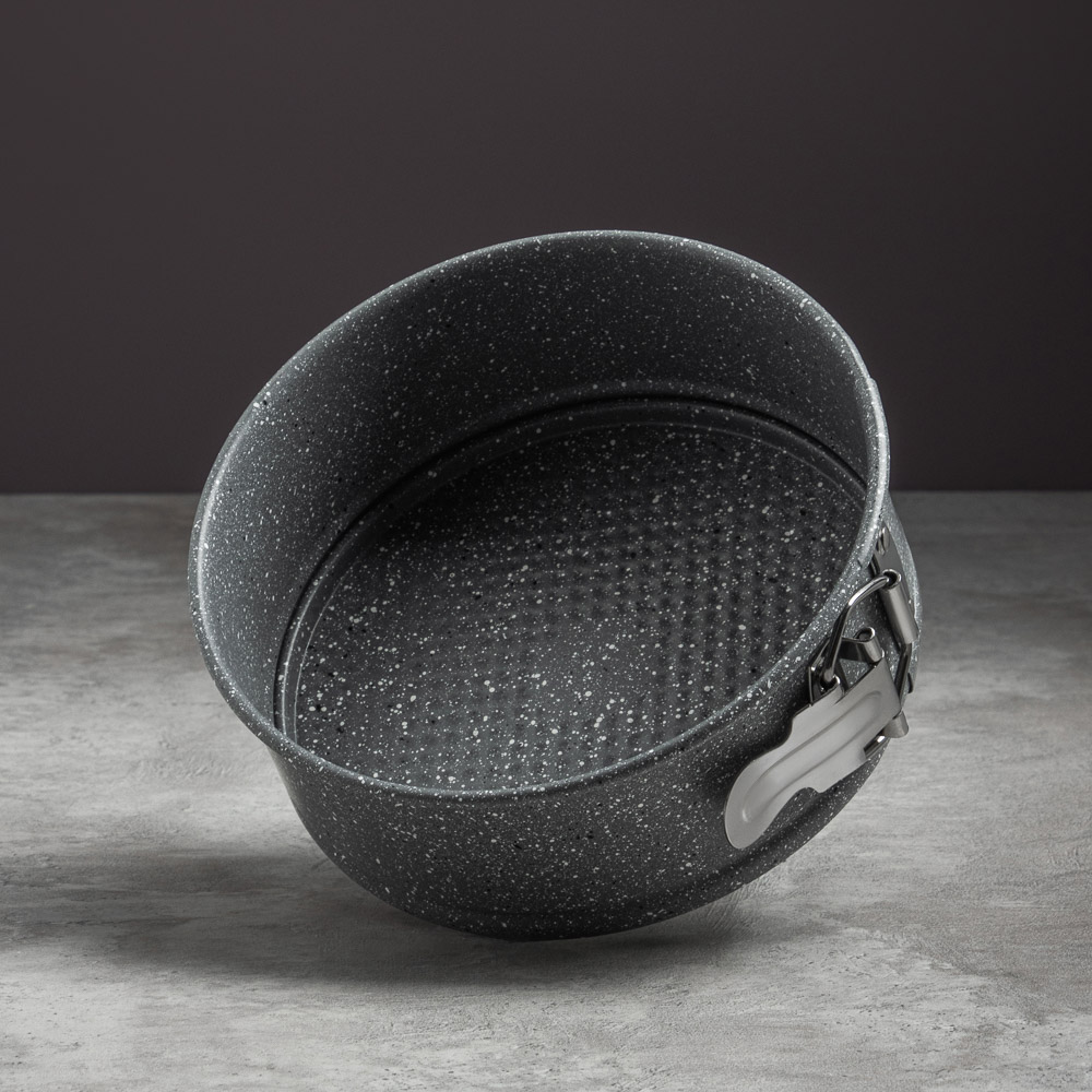 SATOSHI Буко Форма для выпечки круглая разъемная, угл.сталь, 24х6,5см, антиприг. покрытие "Мрамор" - #6