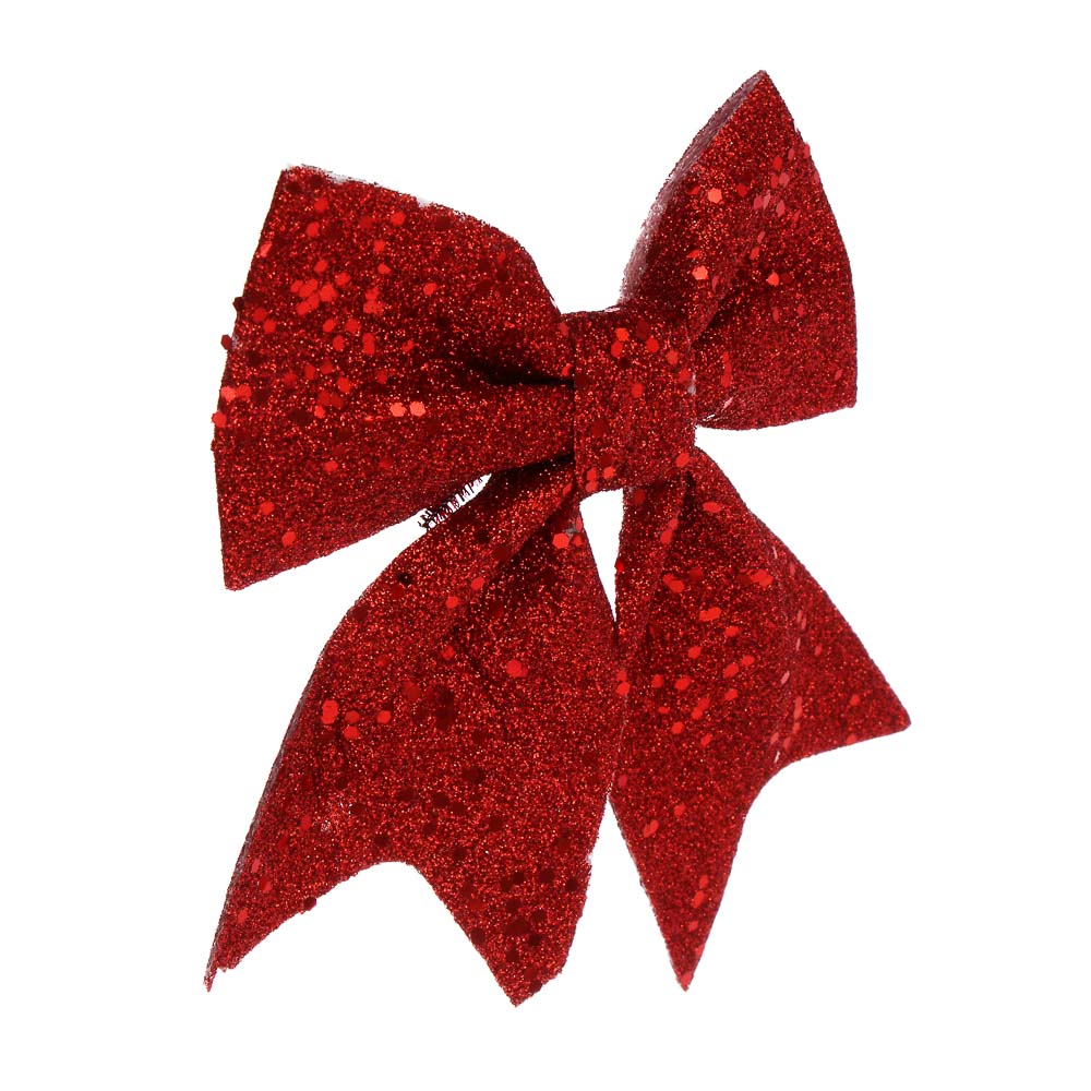 СНОУ БУМ Набор бантов 11,5х13 см, 2 шт, полиэстер, красный - #3