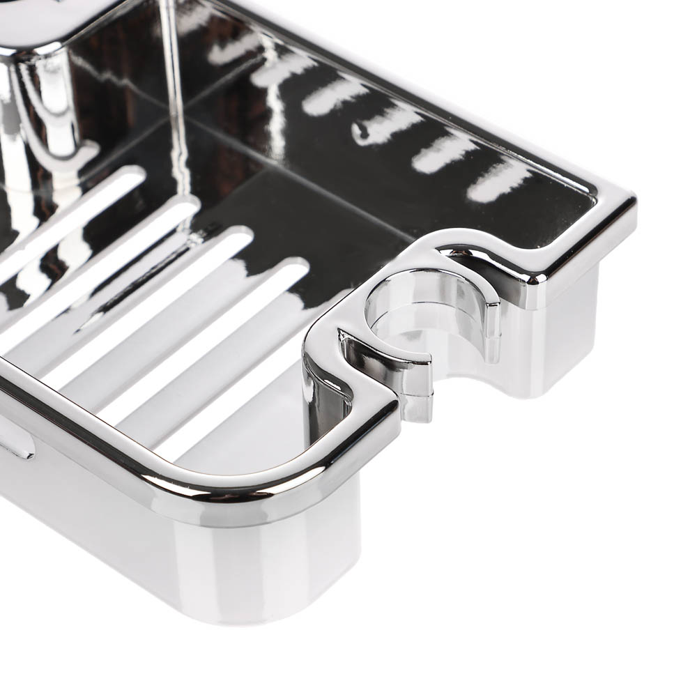 Полочка на душевую штангу, стойку, хром - #3