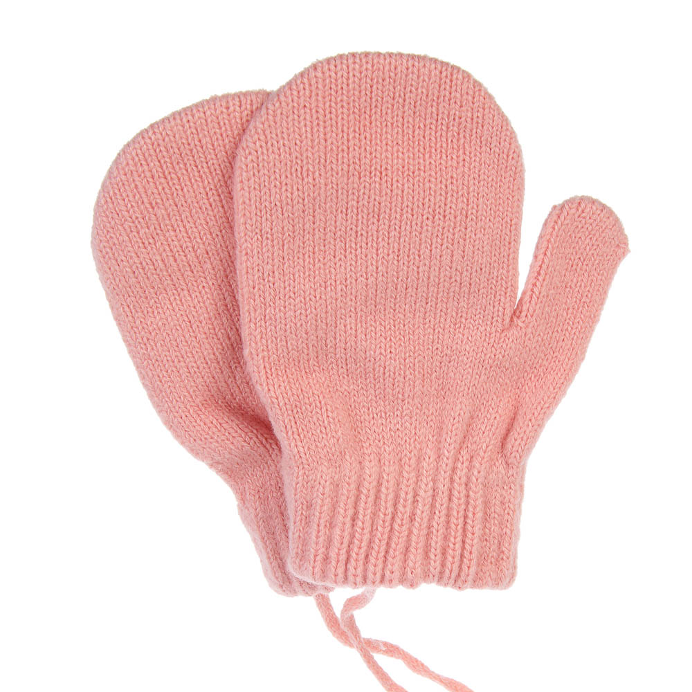 GALANTE Варежки детские на веревке, р.14, 55% акрил, 45% полиэстер, цвет в ас-те, ОЗ25-35 - #2
