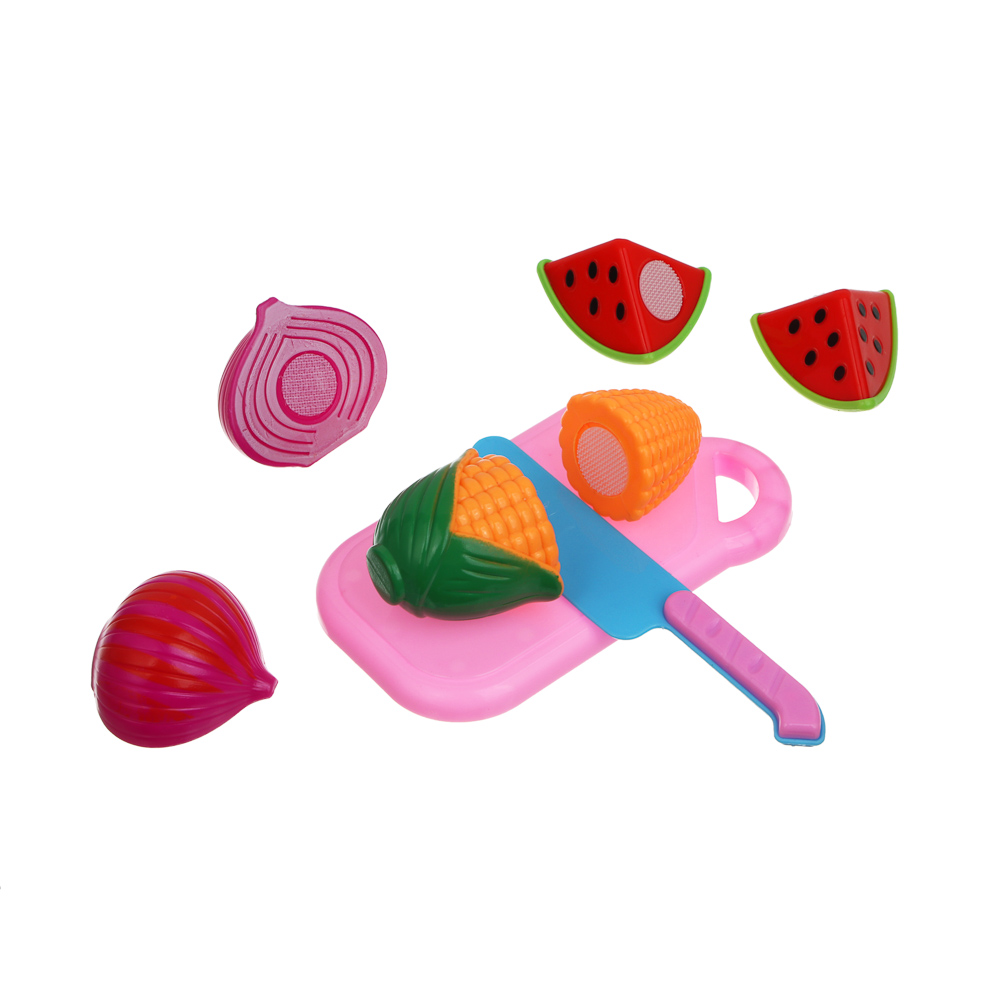 ИГРОЛЕНД Набор игровой "Продукты" на липучке, ABS, РР, 8пр., 24х15х6см - #4