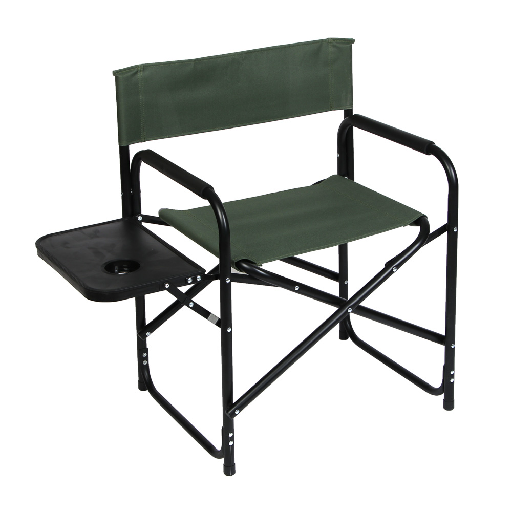 Кресло складное тм РУССО ТУРИСТО, с подлокотниками и столиком, до 120 кг, 78х56х45см - #1