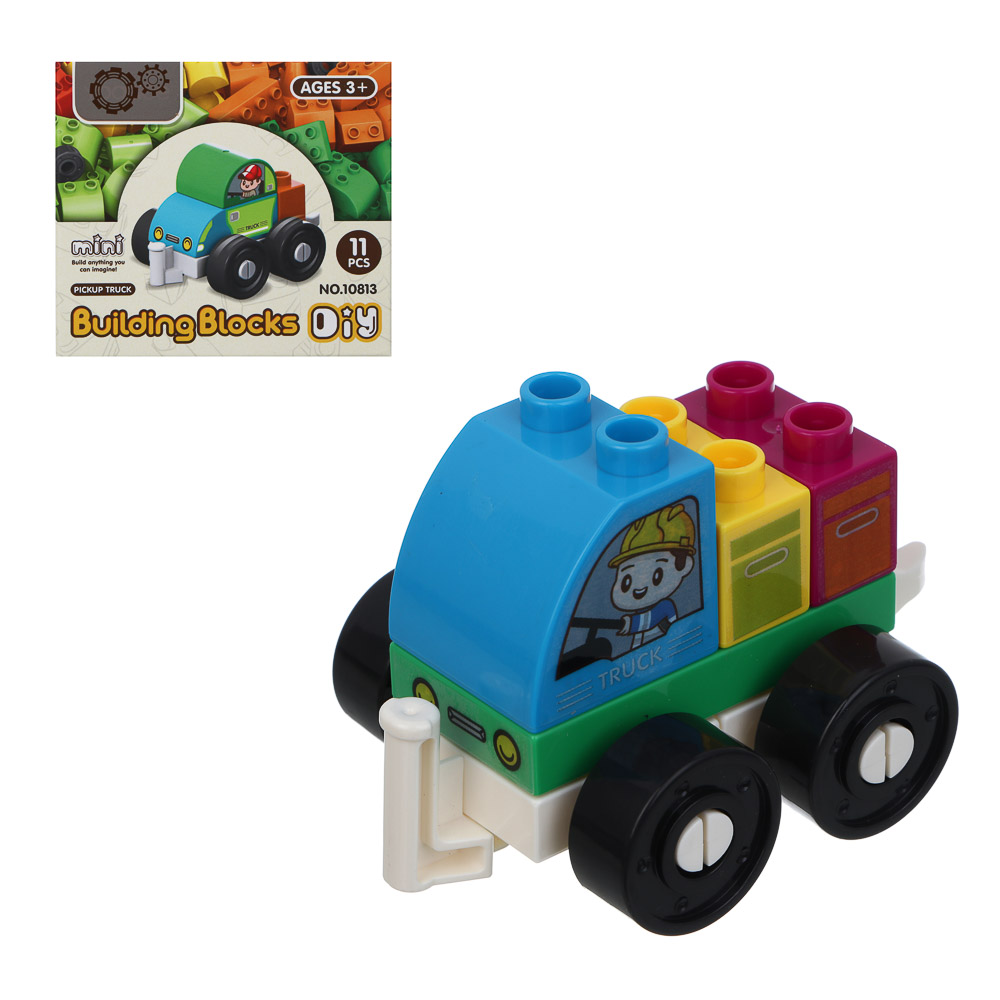 Конструктор развивающий "Транспорт", ABS, 11х6х10см, 6 дизайнов - #1