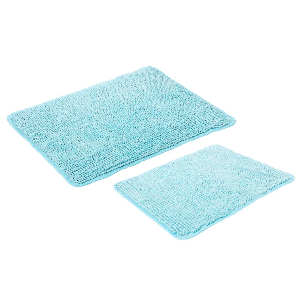 Набор ковриков для ванной комнаты, SHENILL, 2 шт, 50х80 см,40х50 см, 5 цветов - #3