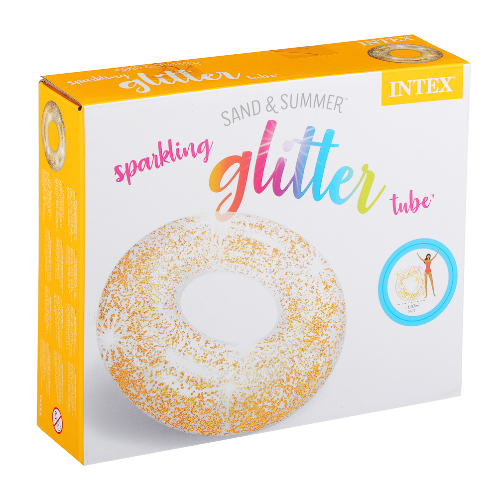 INTEX Круг надувной с глиттером, от 9 лет, 107x27см, ПВХ, 56274NP - #2