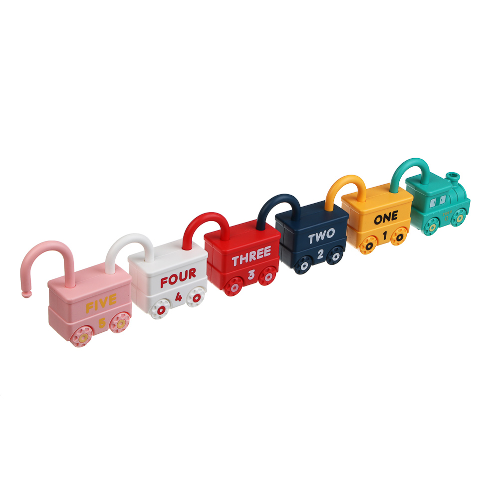 Развивающая игрушка сортер ИГРОЛЕНД "Машинка - замочек" с ключиком, PP, 9х7х3см - #15