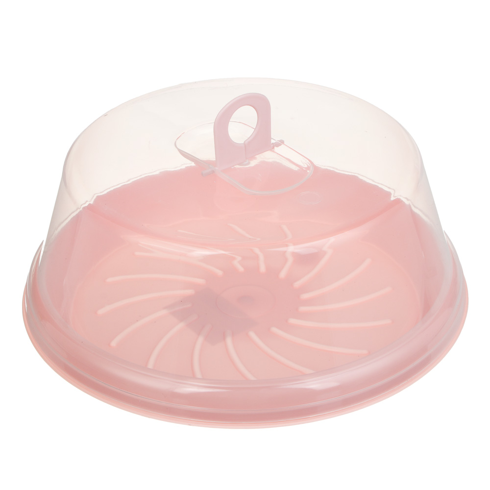 Контейнер для хранения выпечки и хлеба, круглый, 31*12см, 2 цвета, пластик - #3