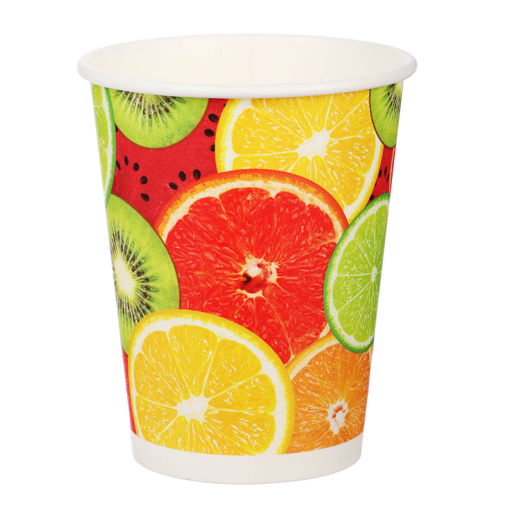 Набор бумажных одноразовых стаканов 6 шт, 250 мл, диз. 3 - #2