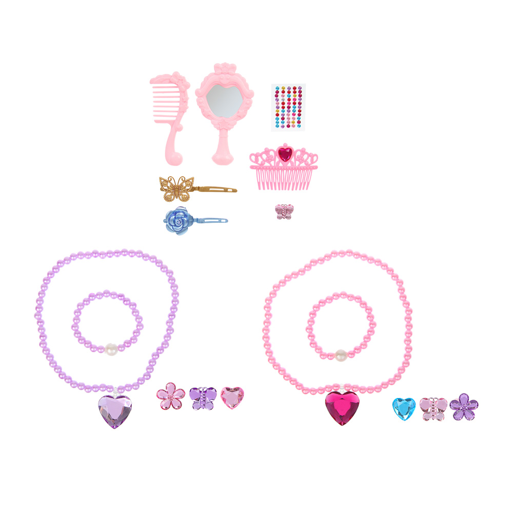 ИГРОЛЕНД Набор бижутерии "Миледи", ABS, PP, 15,2х2,5х23 см, 2 дизайна - #1