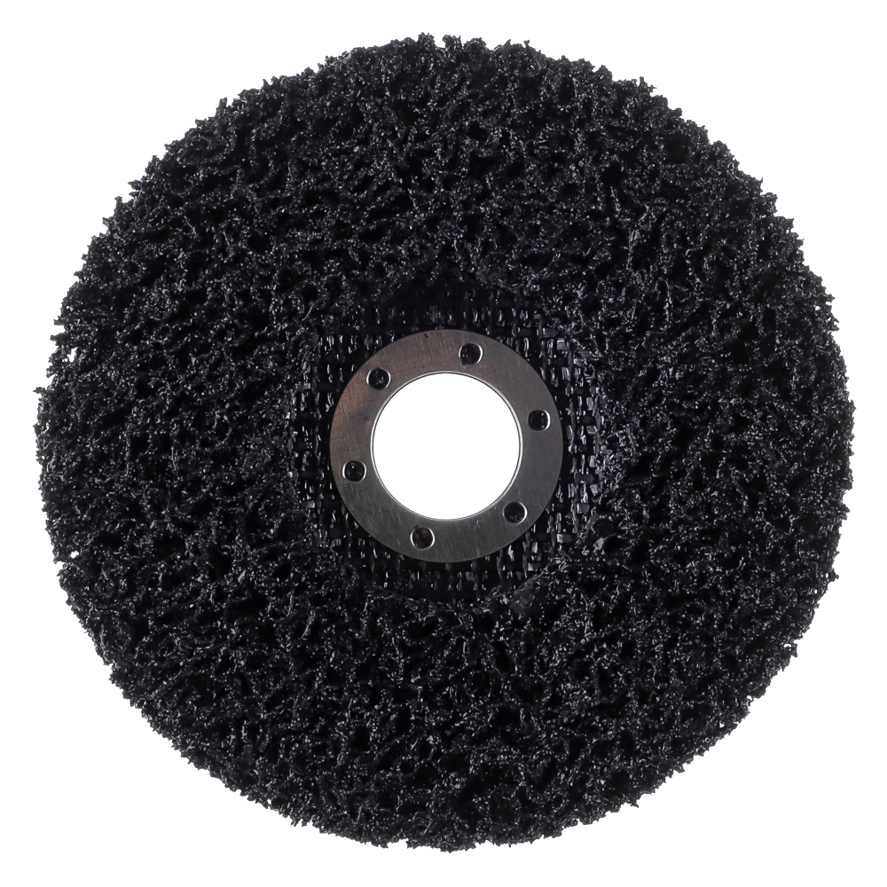 ЕРМАК Диск коралловый зачистной 125мм для УШМ, п.кв. 22 мм, толщина 14мм, чёрный, низкая жестк. - #3