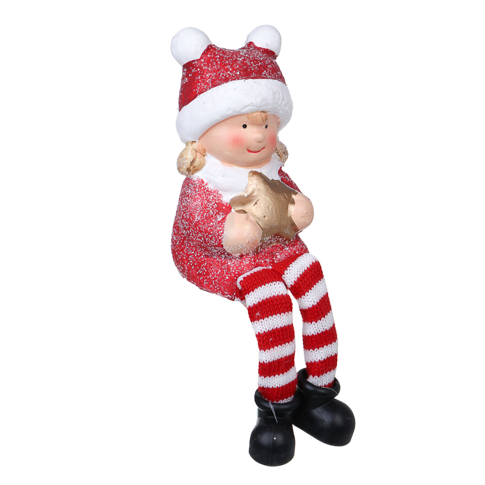 СНОУ БУМ Новогодний малыш, 6x5,5x15 см, 1 шт/2 дизайна, керамика, 26-489 - #3