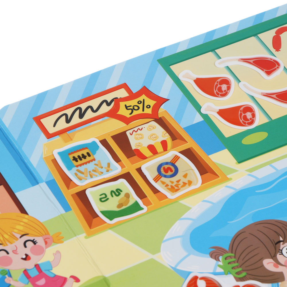 Набор многоразовых наклеек бумага, картон, 22,5х30х0,4см, 5 дизайнов - #11