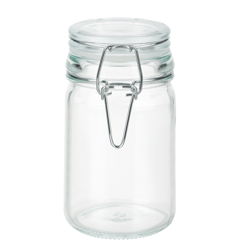 Банка для сыпучих продуктов, стекло, стекл.крышка 250 мл - #1