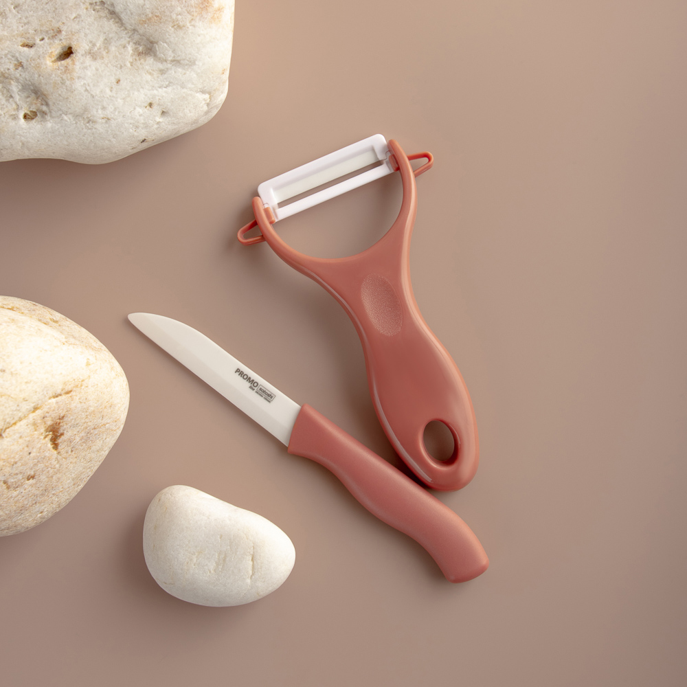 SATOSHI Промо Набор 2 пр. (керам. нож 8см, овощечистка с керам. лезвием) - #6