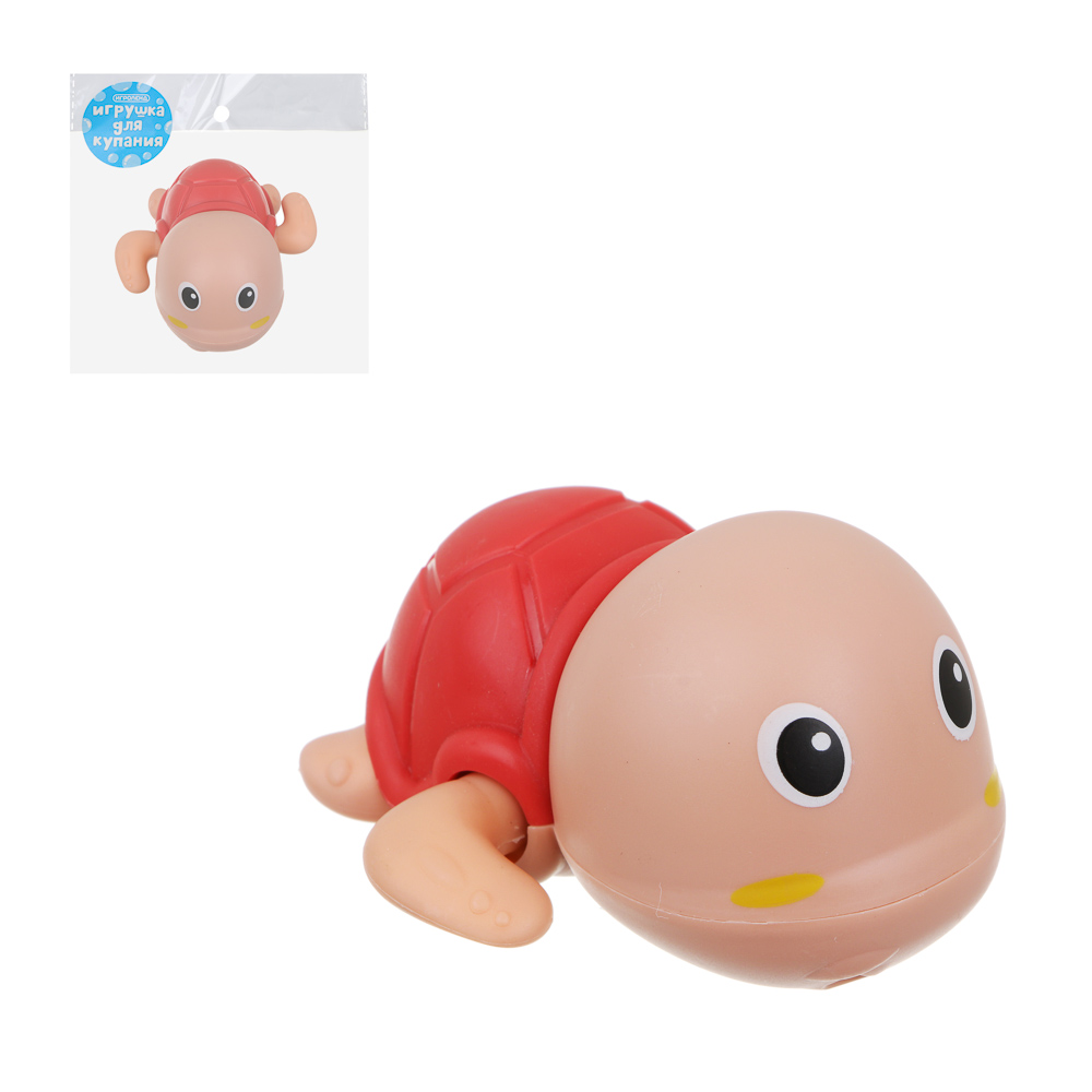 ИГРОЛЕНД Игрушка для купания заводная, PP, 9х8х5,5, 3 дизайна (258-040)