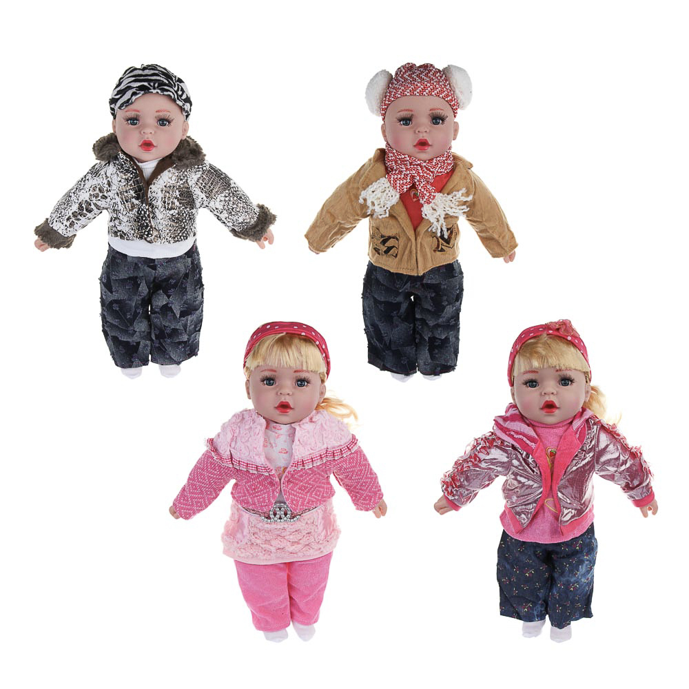 ИГРОЛЕНД Пупс мягкое тело, звук, 45 см, пластик, полиэстер, 3хAG13, 4 диз. - #16
