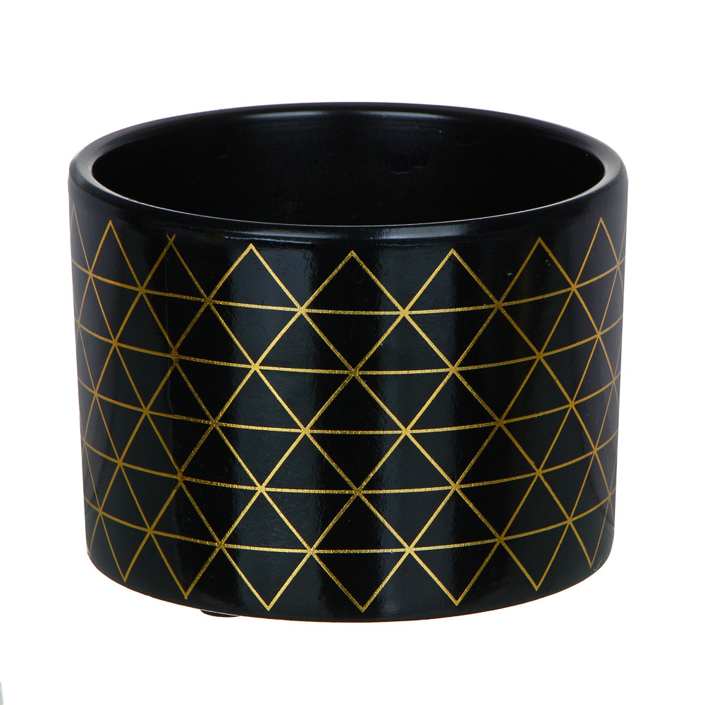 INBLOOM Кашпо керамическое геометрия 11х11х8см, керамика - #1