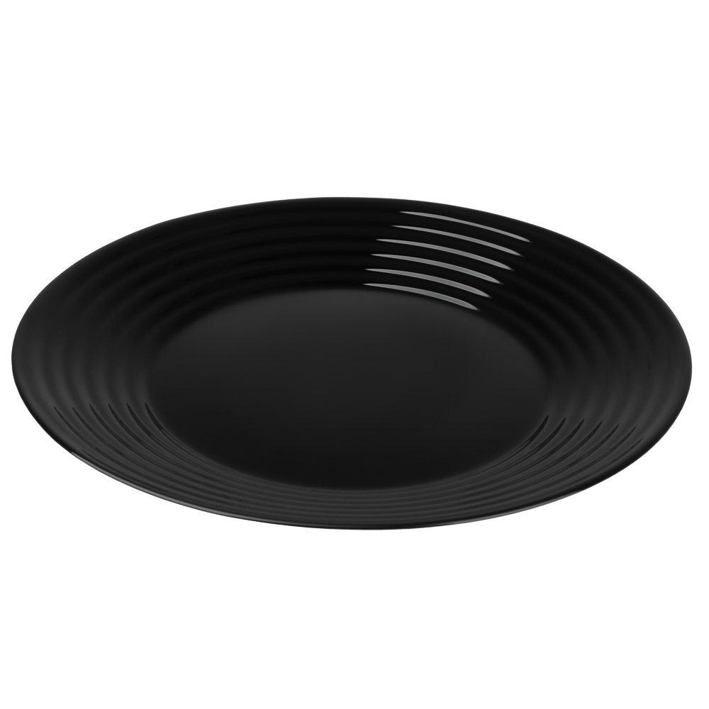 MILLIMI Бароло Тарелка обеденная 24см черная опаловое стекло - #2
