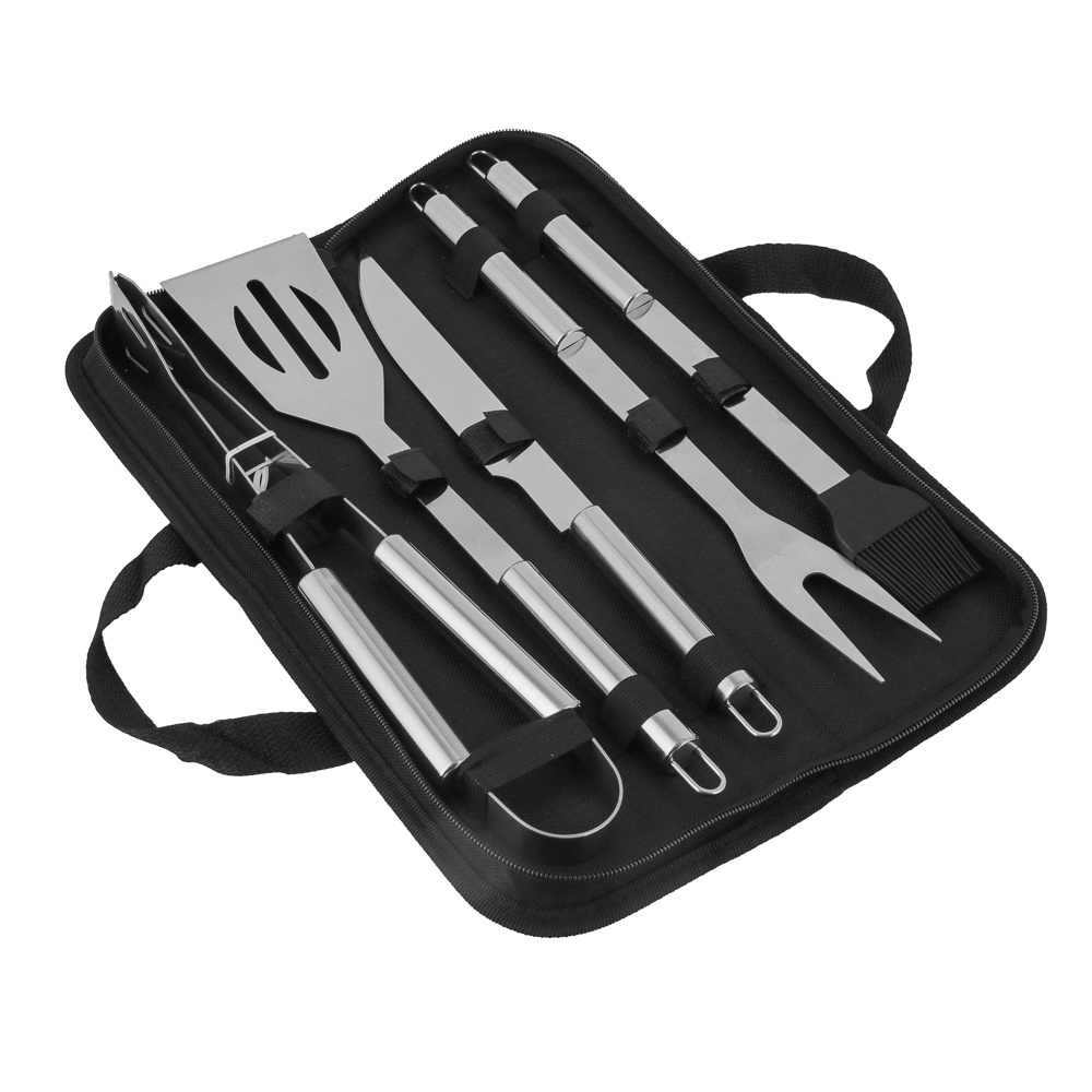 Набор для гриля 5 в 1 тм GRILLBOOM, нерж. сталь 420/410, в защитном чехле - #1