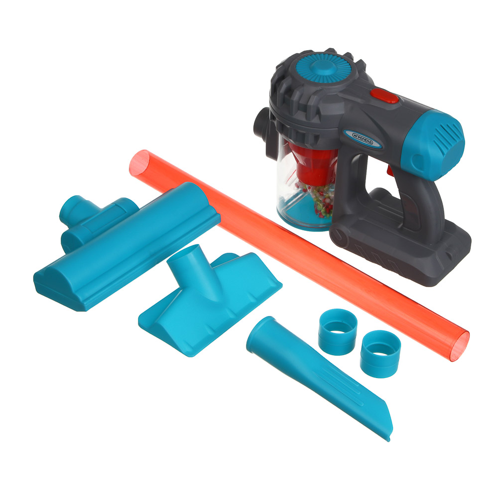 ИГРОЛЕНД Игровой набор бытовой техники "Пылесос", пластик, 3хАА, 19х8,5х32 см - #5