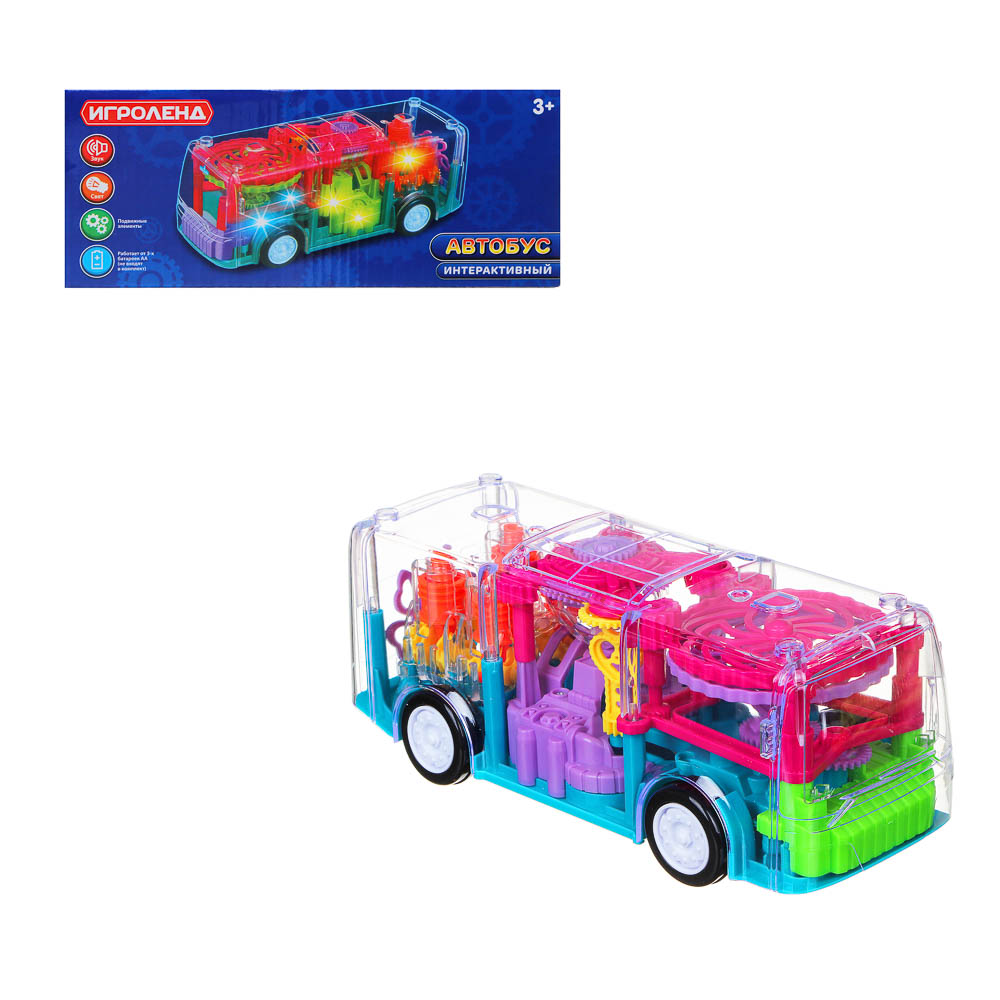 Автобус интерактивный с шестерёнками ИгроЛенд  - #1