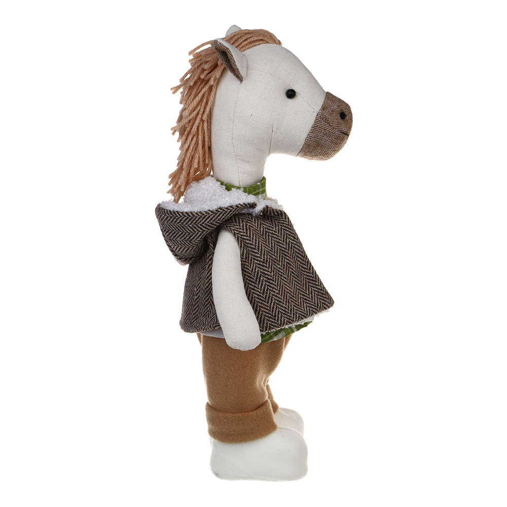 СНОУ БУМ Сувенир Конь в шубе 13x12x30 см, полиэстер, 26-687 - #3