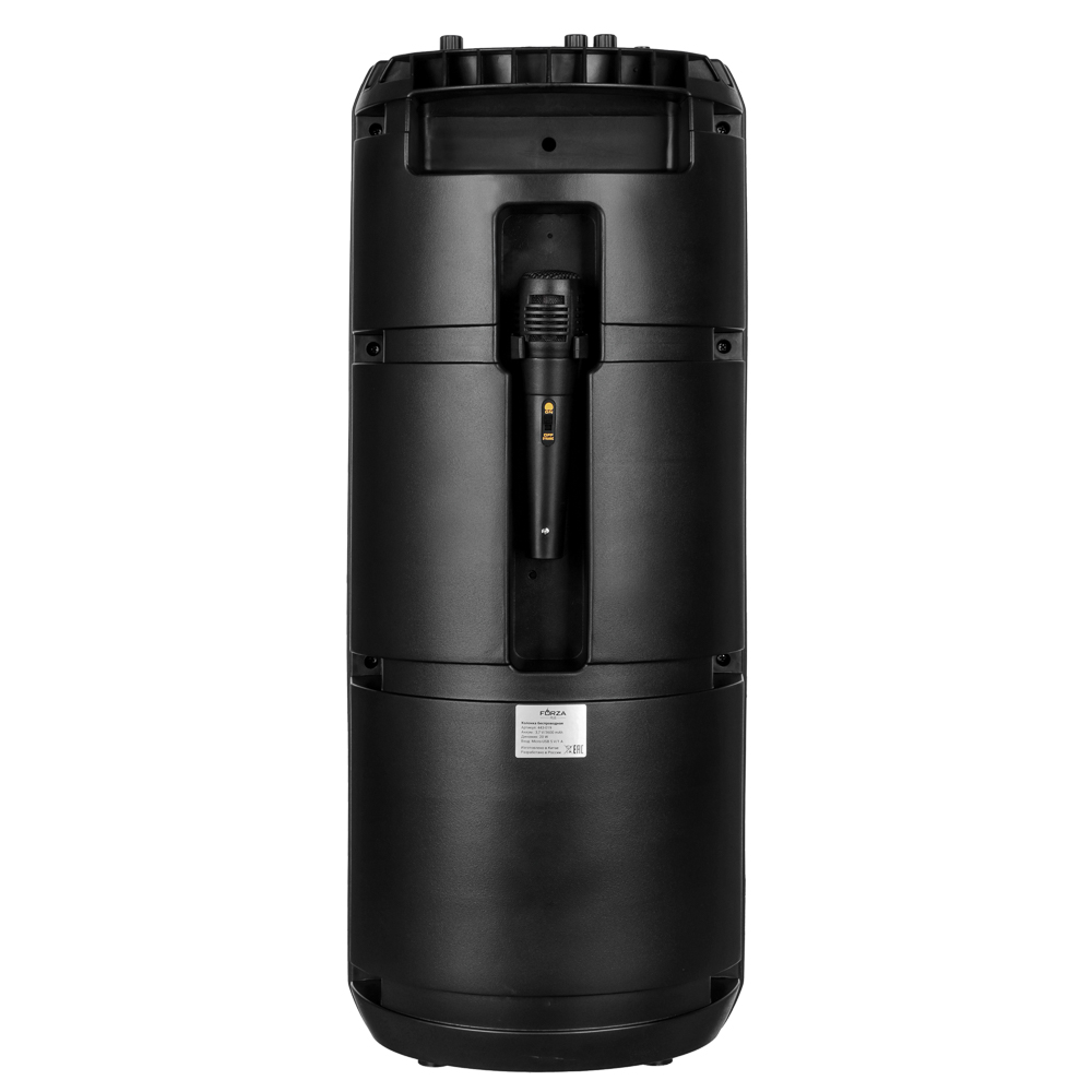 Колонка беспроводная FORZA 20Вт,светомузыка,3600мАч,пульт,микрофон,FM,microSD,USB,ВШГ 61x25x25см - #6