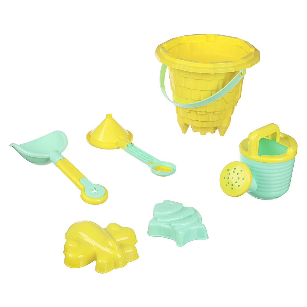 Набор для игры в песке "Замок", ИГРОЛЕНД, 6 предметов, пластик, для детей 3+ - #7