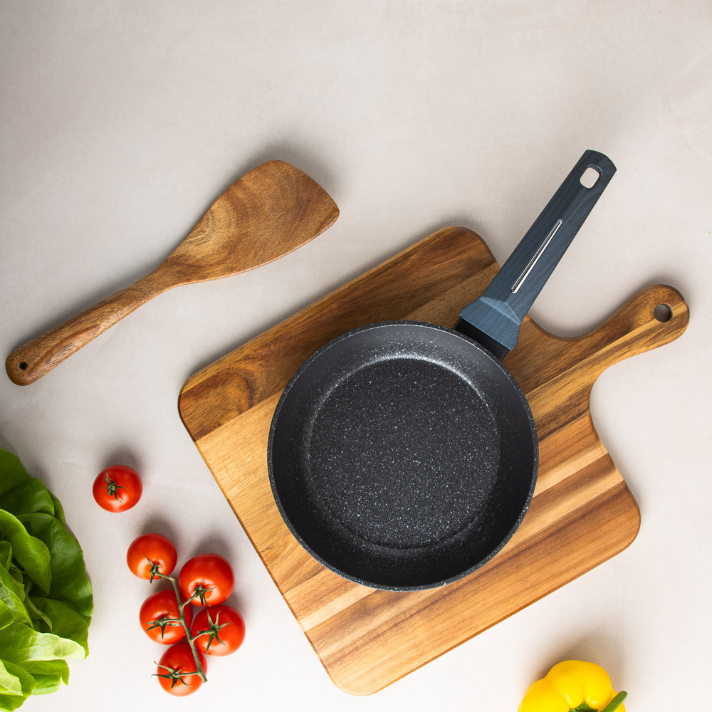 SATOSHI Гардан Сковорода литая d20см, антипригарное покрытие мрамор, индукция - #16