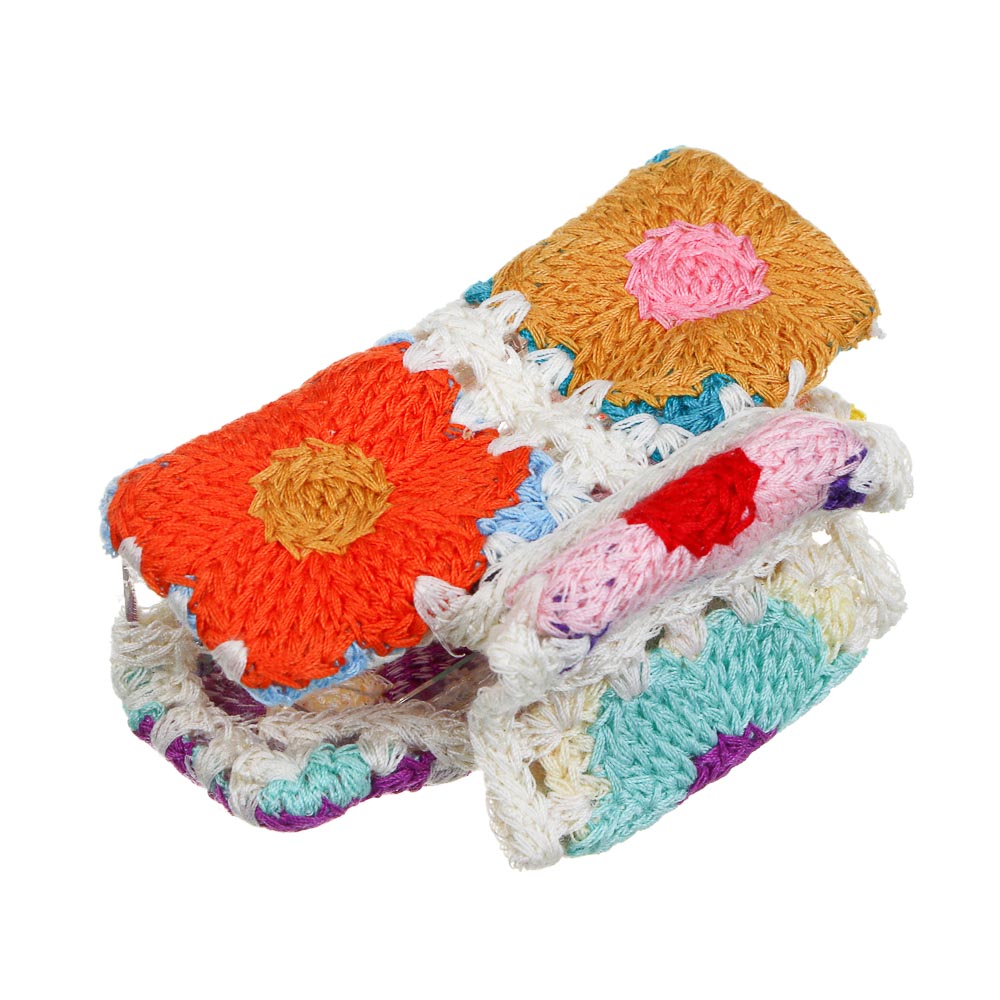 ЮНИLOOK Краб для волос, 8,5см, полиэстер, пластик, 3 дизайна - #3