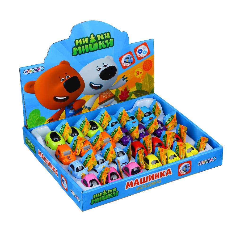 ИГРОЛЕНД Машинка "Мимимишки", металл, ABS, 5х3х3,5см, 8 дизайнов - #4