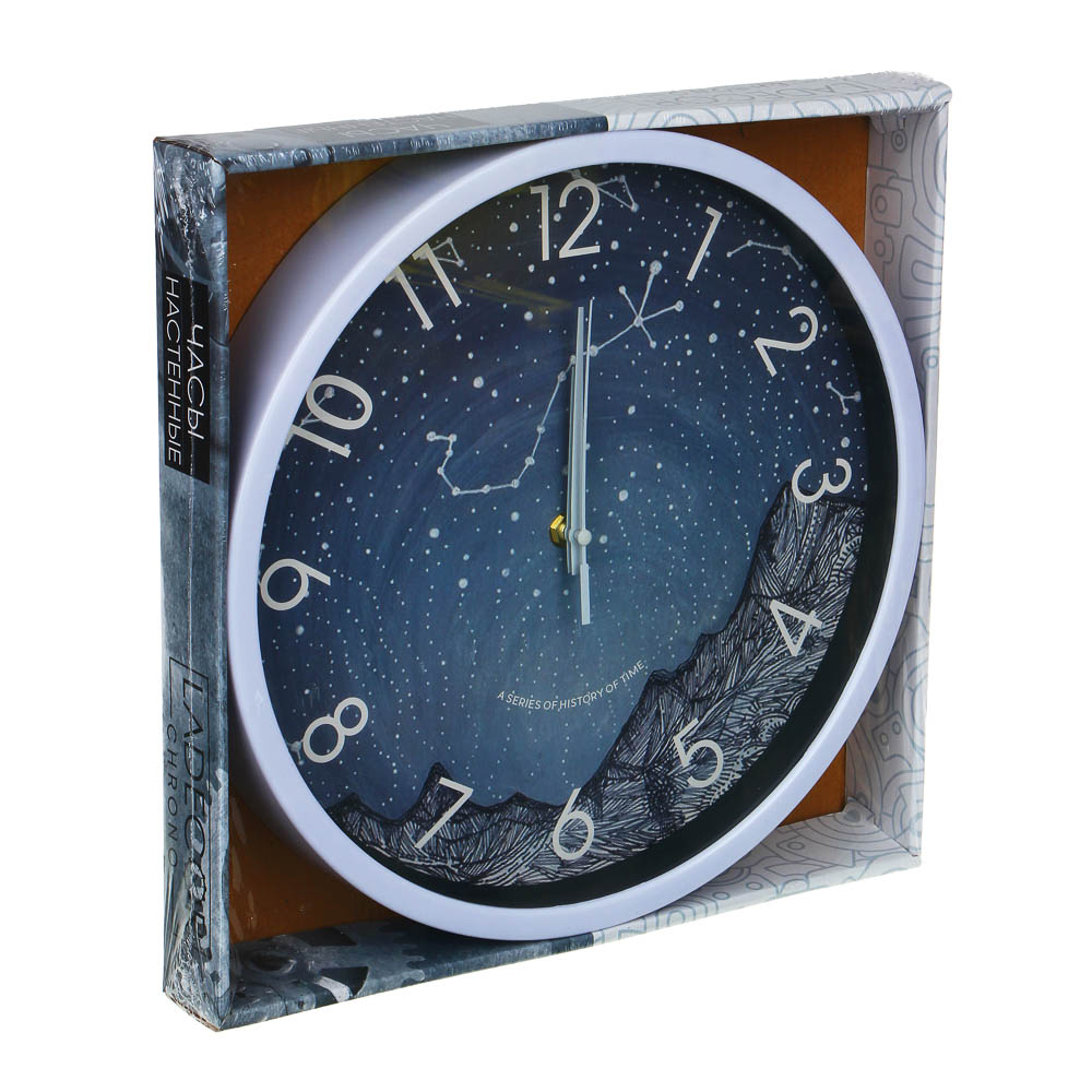 Часы настенные круглые Ladecor Chrono "Ночное небо" - #4